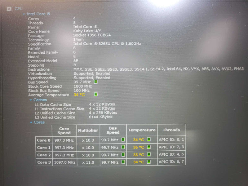 Lenovo ThinkPad E590 15.6\\" Core i5-8265U @ 1.6GHz 8GB DDR4 250GB SSD (