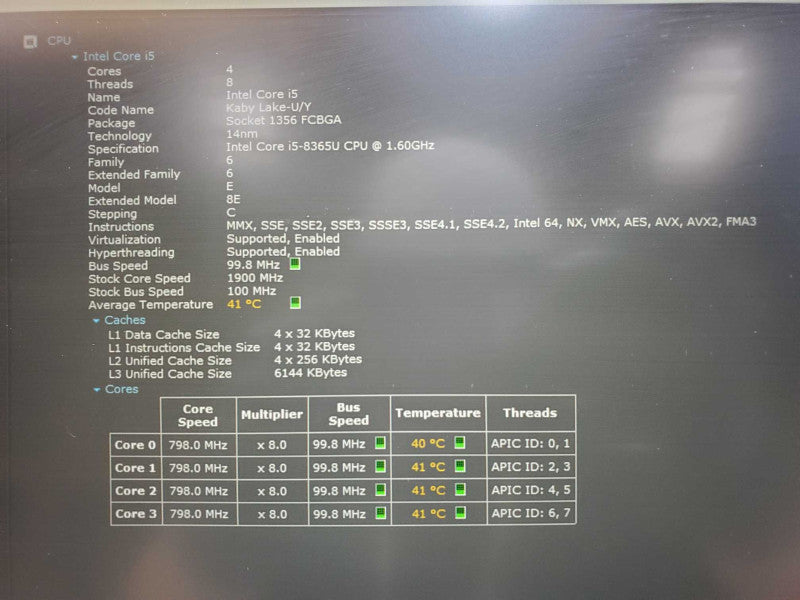Dell Latitude 5400 14\\" Core i5-8365U @ 1.6GHz 16GB DDR4 250GB SSD [Read] (