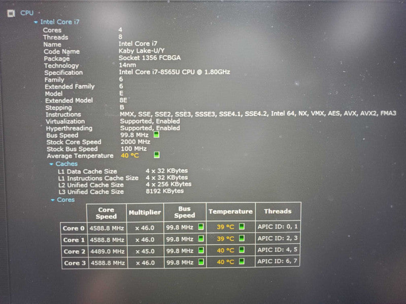 Lenovo T490s 14\\" Core i7-8565U @ 1.8GHz 8GB DDR4 250GB SSD [Touchscreen] (