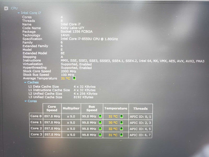 Lenovo T480s Core i7-8550U @ 1.8GHz 16GB DDR4 250GB SSD [Touchscreen] (