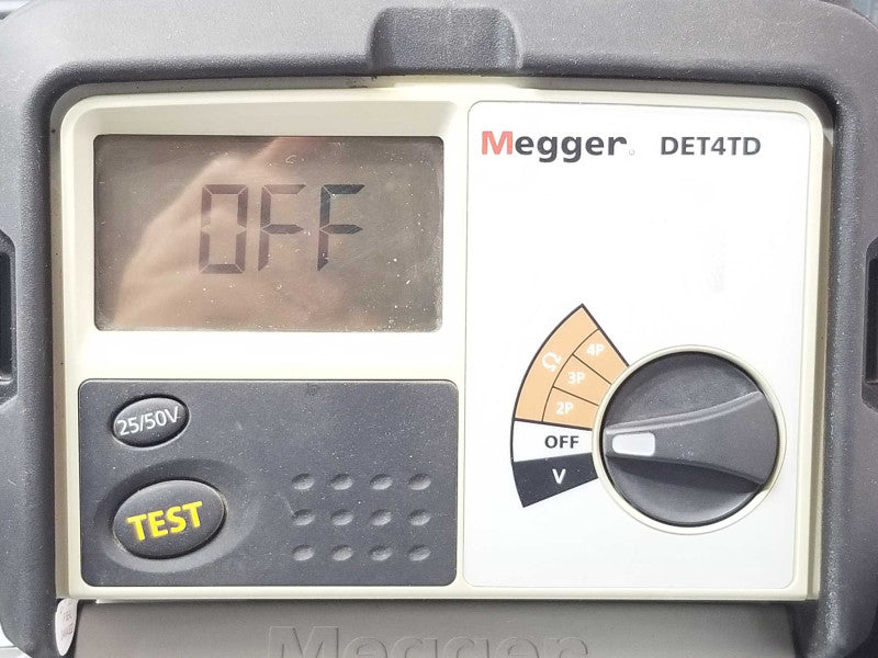 Megger DET4TD2 Earth Ground Resistance Tester, Read _