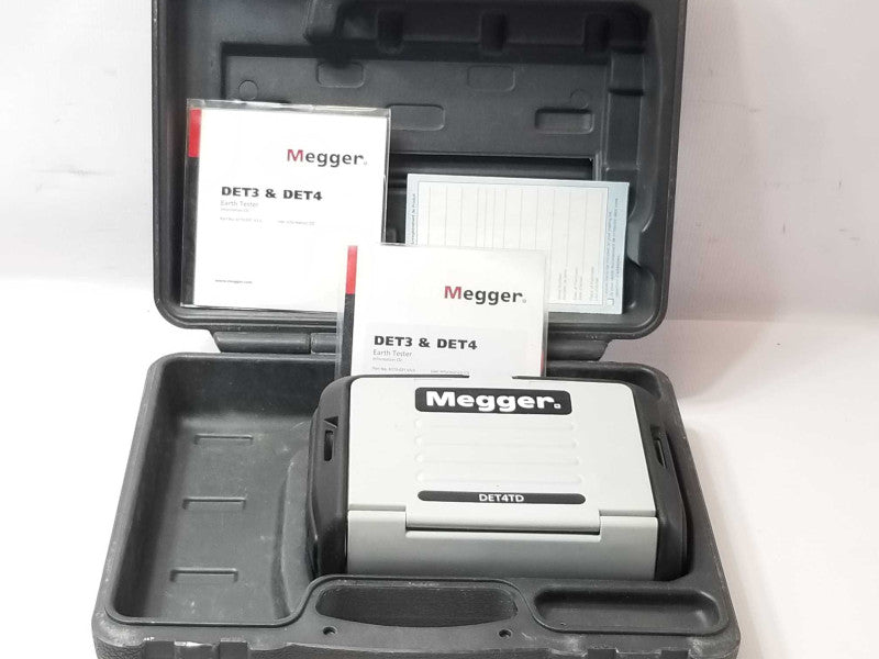 Megger DET4TD2 Earth Ground Resistance Tester, Read _