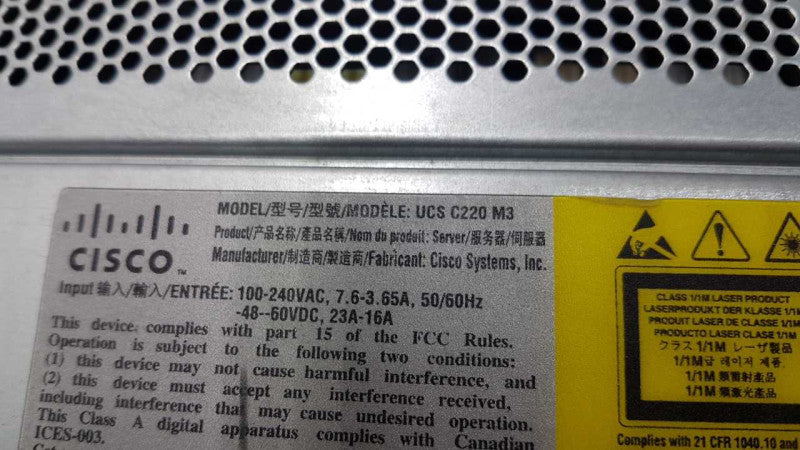 Cisco UCS C220 M3 Xeon E5-2609 @ 2.40ghz / 32gb ram / SAS 9271-8i raid #