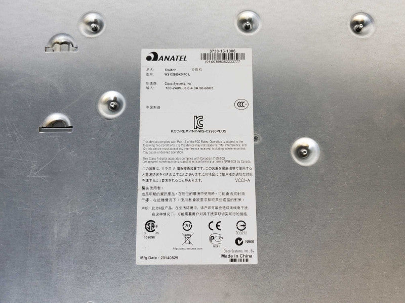 Cisco Catalyst 2960 WS-C2960-24PC-L 24-Port Fast Managed PoE Ethernet Switch (