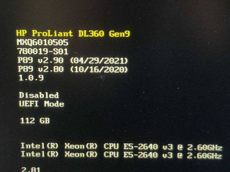 HP DL360 G9, 2x Xeon E5-2640(v3) 2.6GHz 8C/112GB, P440ar, 8x2.5\\" ~