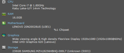 Lenovo ThinkPad T490 14\\" FHD Quad Core i7-8565U 1.8GHz 16GB RAM 256GB SSD =