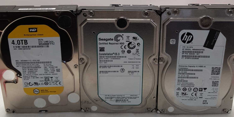 4TB 3.5\\'\\' SATA HDD Mixed Brands- QTY