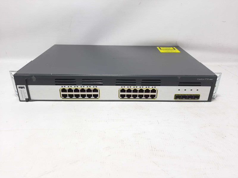 CISCO 3750G WS-C3750G-24TS-S 10/100/1000 ports Catalyst w/ ipservices IOS Rack $