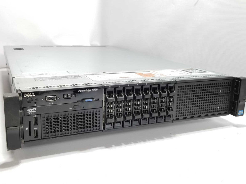 Dell PE R820 4x E5-4650 2.70Ghz 8C/128GB, NO RAID, No HDDs, 2x PSUs ~