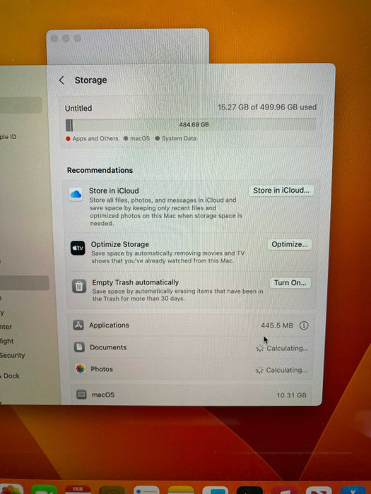 2017 MacBook Pro 15-inch TouchBar with Intel i7 CPU 16GB RAM & 500GB READ  -