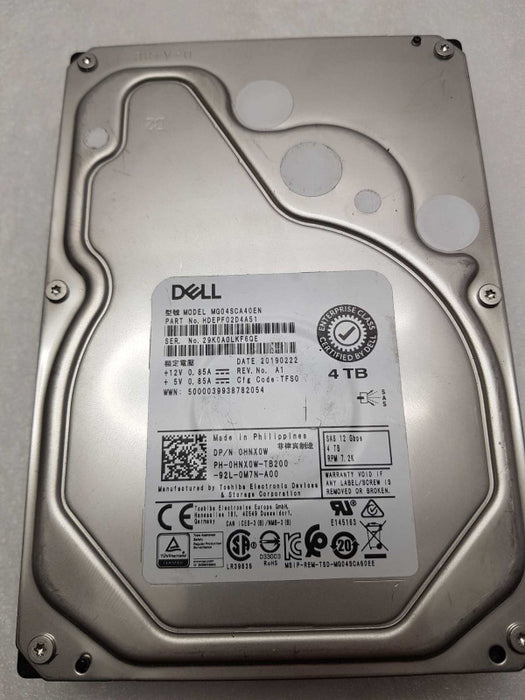 4TB 3.5\\" SAS HDD Mixed Brands 7.2K 12GBPS- QTY
