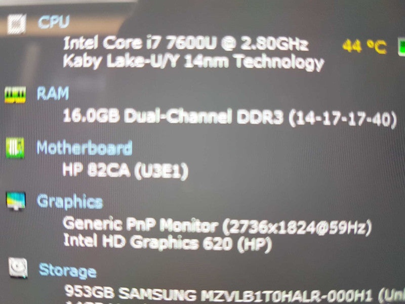 HP Elite X2 Tablet i7-7600u @ 2.80ghz  / 16gb ram / 1tb SSD #