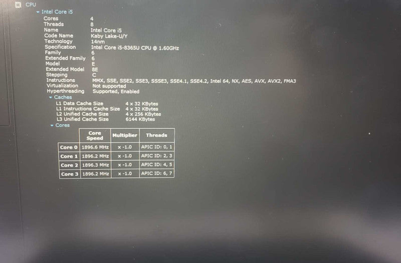 Dell Latitude 5300 Laptop 13.3\\" i5-8365U 8 GB RAM 250 GB SSD )