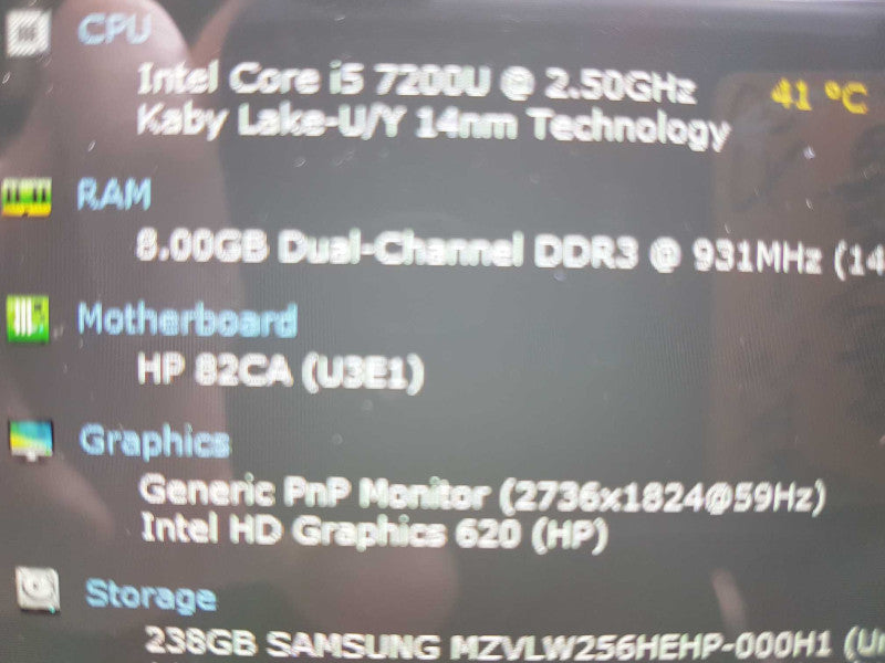 HP ELite X2 Tablet i7-7600u @ 2.80ghz / 8gb ram / 256 gb SSD #  #