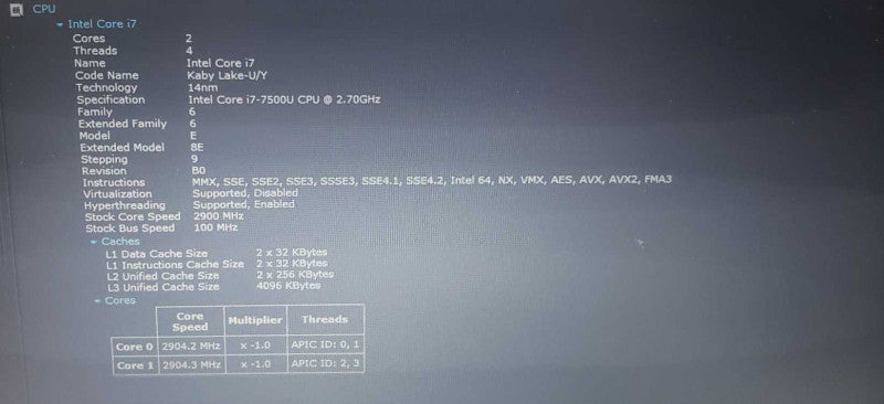 Lenovo ThinkPad E570 - i7-7500U - 8GB RAM - 160GB Intel NVME GTX 950M )