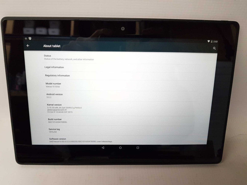 Dell Intel tablet T14G Venue 10 5050 16GB Unlocked Factory Reset / READ #