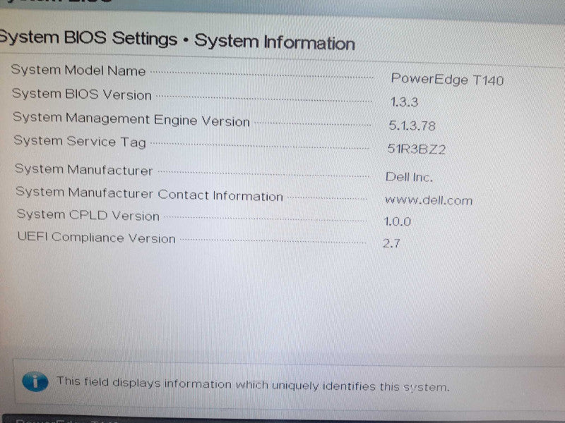 Dell EMC PowerEdge T140 Xeon(R) E-2124 @ 3.3GHz 16 GB DDR4 S140 No HDD $