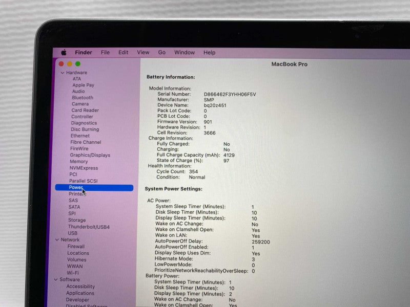 2016 MacBook Pro 13-inch with Intel i5 CPU 8GB RAM & 250GB Storage  -