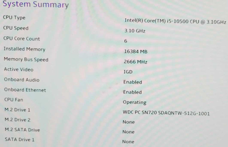 Lenovo ThinkCentre M90Q Tiny i5-10500t 16Gb RAM 512GB SSD Wi-Fi =