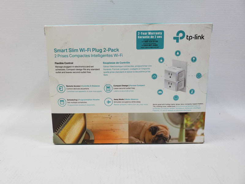 TP-Link Smart Slim Wi-Fi Plug 2-Pack (