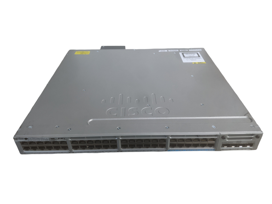 Cisco WS-C3850-12X48U-S | 48-Port UPoE (12x 1/10G) Switch w/ C3850-NM-2-10G Q