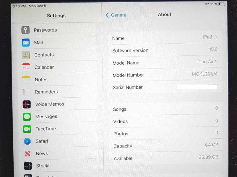 Apple iPad Air 2 A1566 9.7\\" 64GB, READ* ~