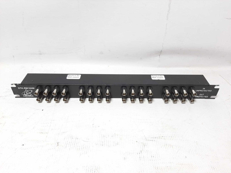 Ditek DTK-RM16NM 16 Channel Rack Mount CCTV Video Surge Protector DTK-RM16 $
