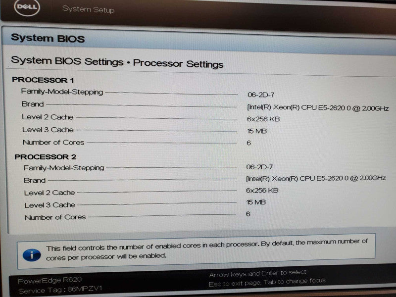 Dell PowerEdge R620 2x Xeon E5-2620 @ 2.0GHz 64GB DDR3 4x 2.5\\" No HDD (