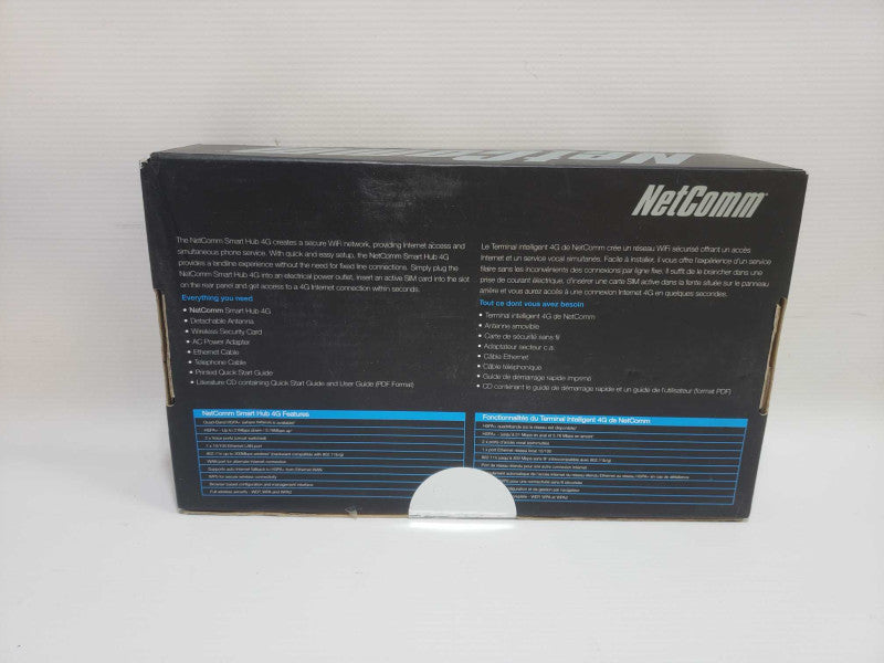 NetComm Smart Hub 4G WiFi Router with Voice Factory Sealed )