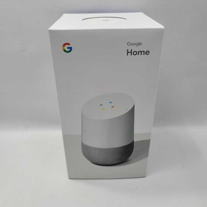 Google Home Smart Assistant - White Slate Used IN BOX MFG:2018 =