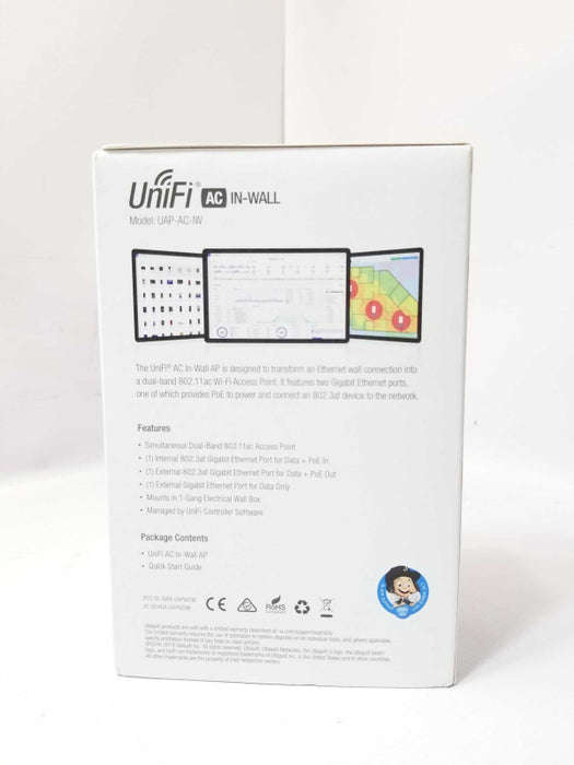 Unifi UAP-AC-IW-US In-Wall 802.11ac Wi-Fi Access Point _
