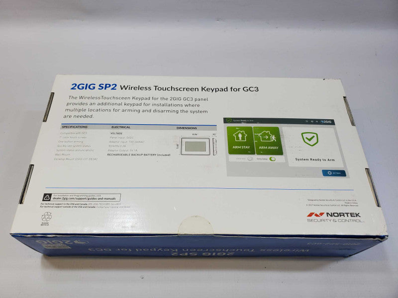 2GIG-SP2-GC3 Wireless Secondary Touchscreen Keypad  (