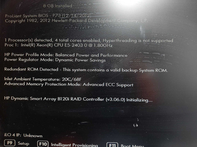 HP ProLiant DL360e Gen8 Xeon E5-2403 8GB RAM B120i RAID PSU No HDD 3.5\\" $