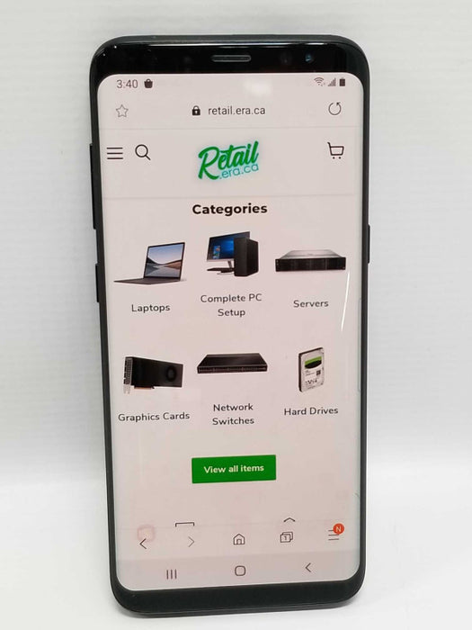 Samsung Galaxy S8 SM-950W 64GB Black Unlocked, READ* ~