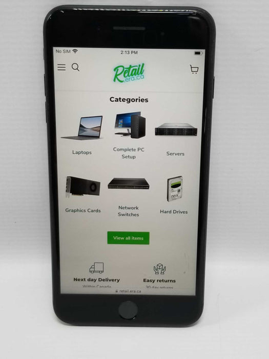 Apple iPhone 7 Plus - 128GB - IOS 15.7.3, Black Unlocked ~
