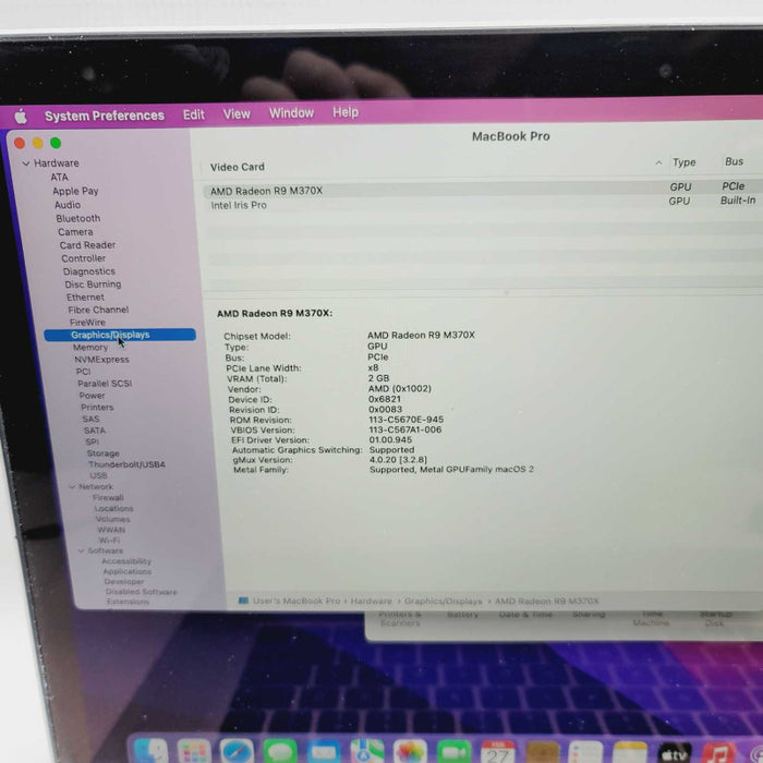 MacBook Pro Retina 15-inch Mid-2015 16GB RAM 250GB SSD 2.5GHz i7 A1398 READ