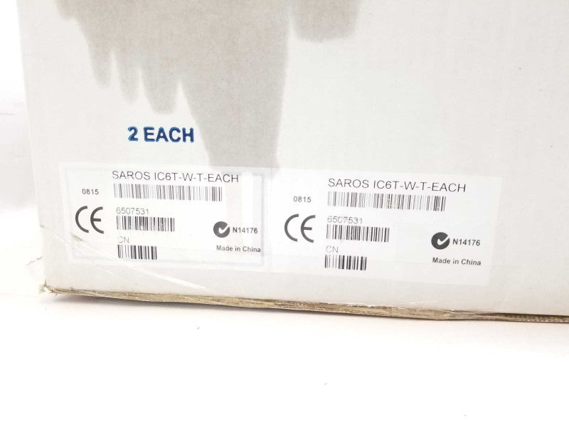 Crestron Saros IC6T-W-T-EACH 2-Way In-Ceiling Speaker-White Pair 6507531 _