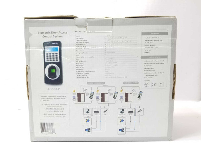 DavidLink A-1300-P Biometric Door Access Control System _