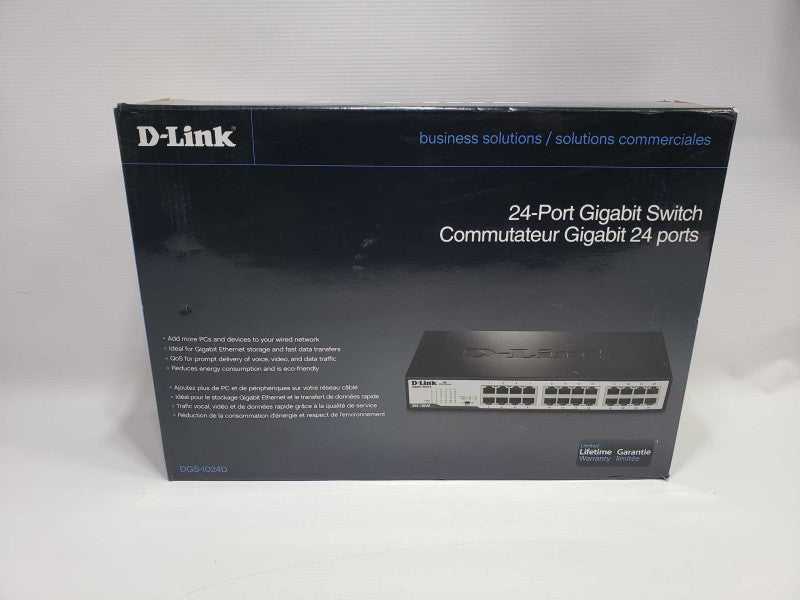 D-Link DGS-1024D 24-Port Unmanaged Gigabit Ethernet Switch Ver F2 )