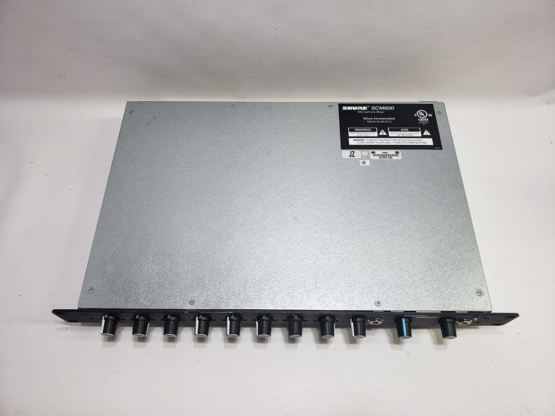 Shure SCM800 8 Channel Microphone Mixer Pro Audio Mic Rack Mount )