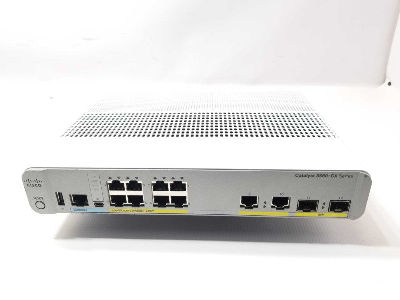 CISCO WS-C3560CX-8PC-S Catalyst 3560-CX 8-Port Ethernet PoE+ Switch, Read _