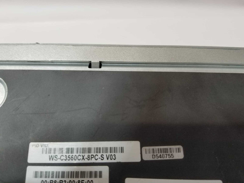CISCO WS-C3560CX-8PC-S Catalyst 3560-CX 8-Port Ethernet PoE+ Switch, Read _