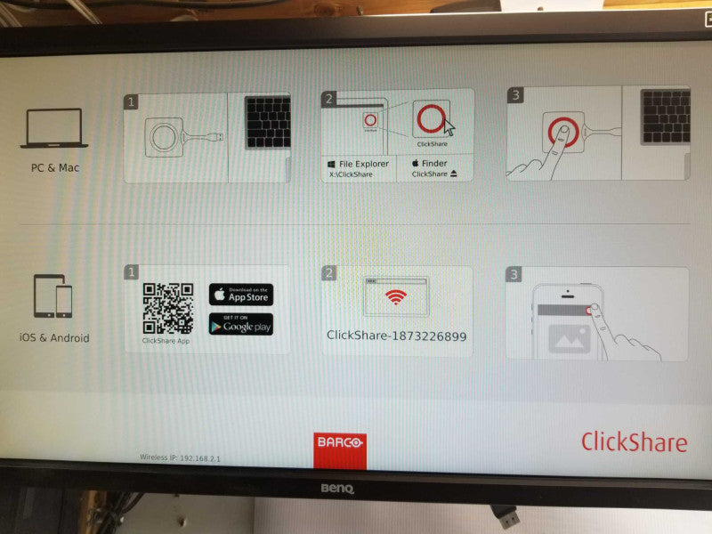 Barco ClickShare CSE-200+ 4k UHD Wireless Presentation System w/ 1x Button _