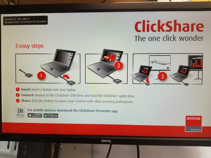 Barco ClickShare Wireless Presentation System R9861008, w/ 1x Antenna _