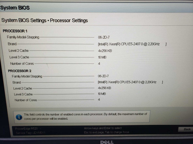 Dell PowerEdge R520 Server 2x Xeon E5-2497 @ 2.20GHz 72 GB RAM 2x PSU )