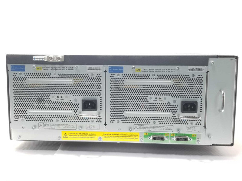 HP E5406 J8697A zl Switch w/ 5x J9534A, 1x J9535A v2 zl modules and 2x PSU _
