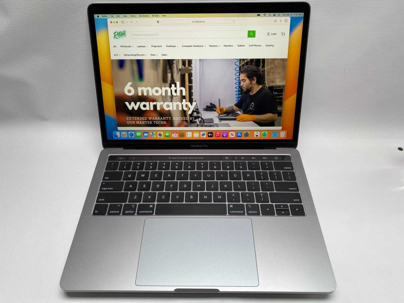 2018 MacBook Pro 13-inch TouchBar 4x Thunderbolt with Intel i7 CPU 16GB RAM -