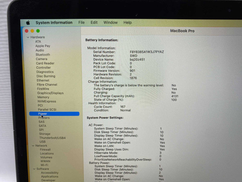 2018 MacBook Pro 13-inch TouchBar 4x Thunderbolt with Intel i7 CPU 16GB RAM -