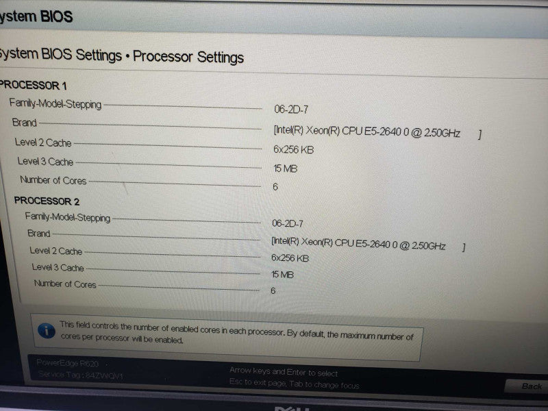 Dell PowerEdge R620 Server 2x Xeon E5-2650 @ 2.50 GHZ 128 GB RAM 2x PSU *READ* )