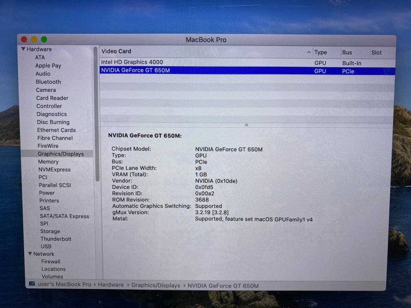 MacBook Pro 15 Retina Mid 2012 with Intel i7 CPU 8GB RAM & 500GB Storage READ  -